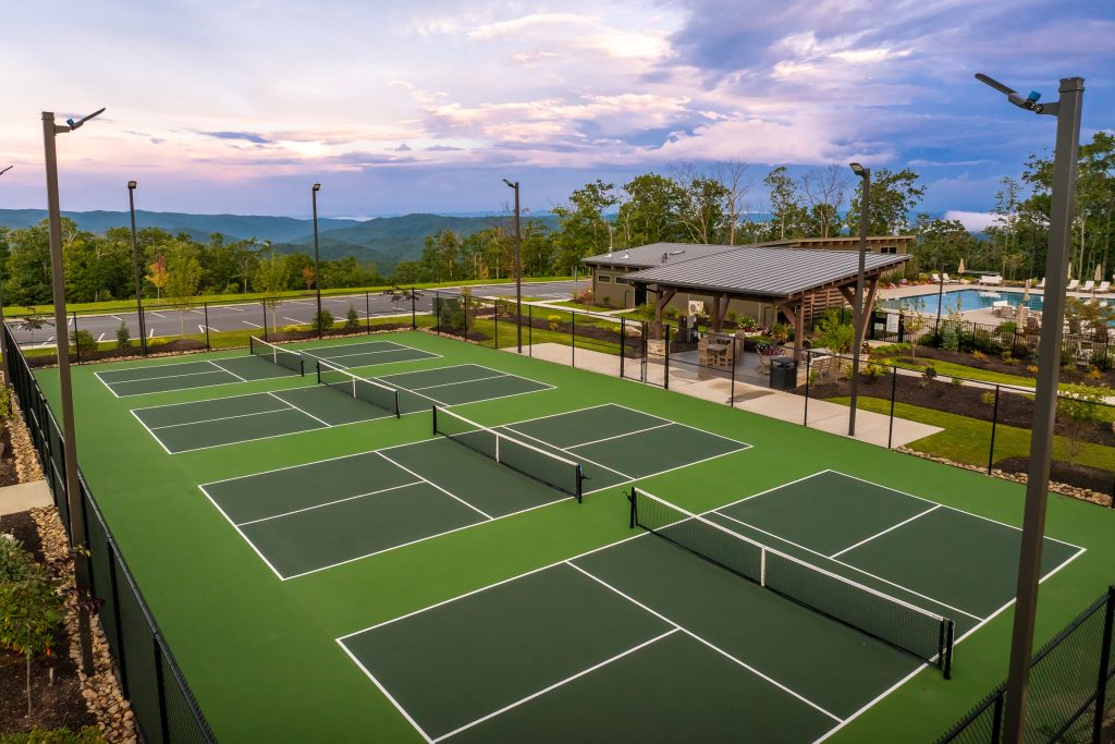 pickleball courts at The Meadows
